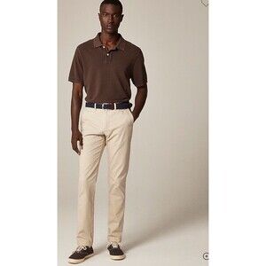 J.Crew 770™ Straight‑Fit Stretch Khaki Pants Mens 34x34 Weathered Chino NWT $98